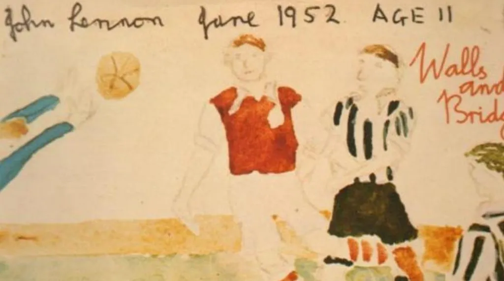 Dibujo de John Lennon del gol de Jorge Robledo en Newcastle. | Imagen archivo.