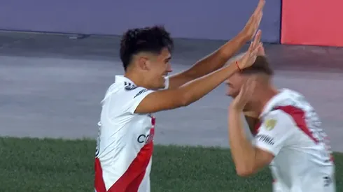 Pablo Solari marcó el cuarto tanto de River Plate