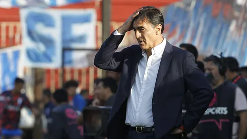 Gustavo Quinteros en el partido frente a la UC.