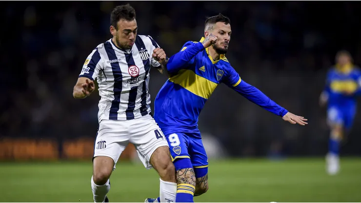 Matías Catalán enfrentando a Boca Juniors.