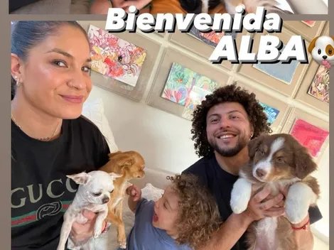 La cariñosa bienvenida de Falcón a la nueva integrante del clan