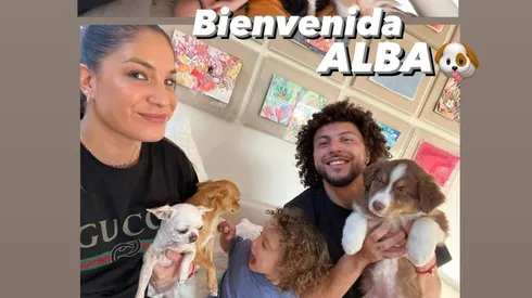 Maximiliano Falcón presentó a la nueva integrante de la familia.