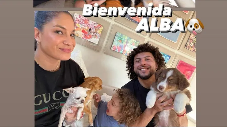 Maximiliano Falcón presentó a la nueva integrante de la familia.