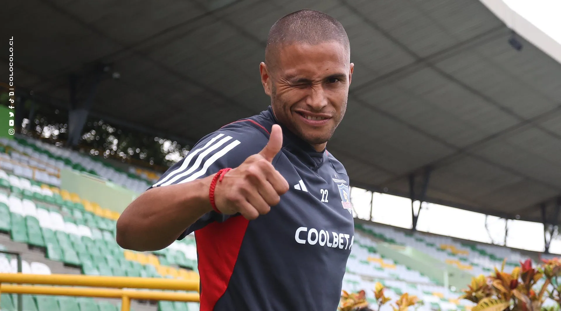 Leandro Benegas en Colombia. Foto: Colo Colo