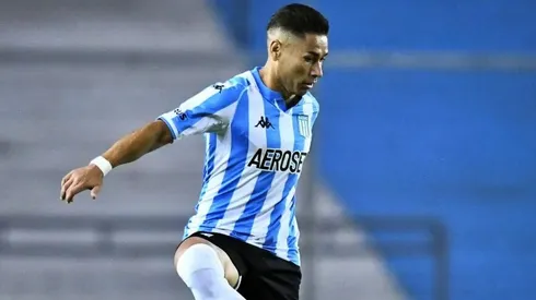 Óscar Opazo en Racing de Avellaneda. Crédito: Archivo.