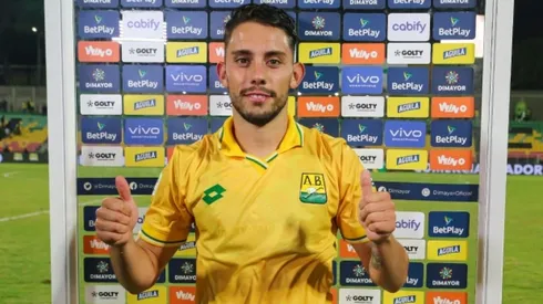 Gonzalo Lencina, goleador de Atlético Bucaramanga. Crédito: Bucaramanga.