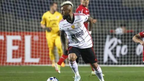 Arturo Vidal con Flamengo en Chile. Crédito: Photosport