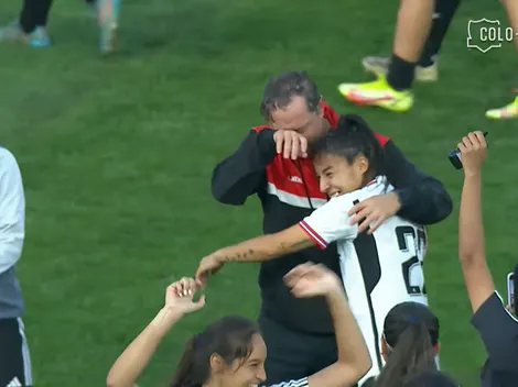 Un emocionado Luis Mena se despide como DT de Colo Colo FEM