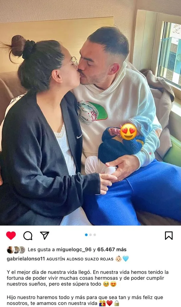 Publicación de Gabriel Suazo en Instagram.