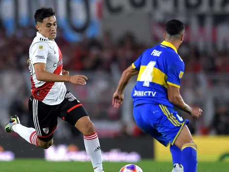 Solari hace polémica en Argentina con festejo en el Superclásico