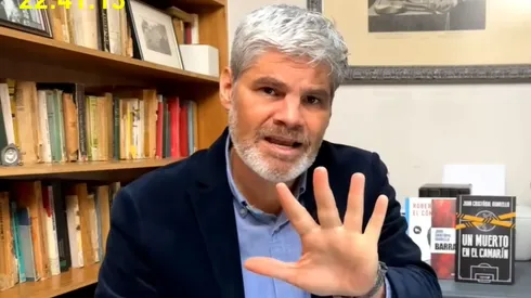 Juan Cristobal Guarello defiende a Eduardo Berizzo. Crédito: Pantallazo.