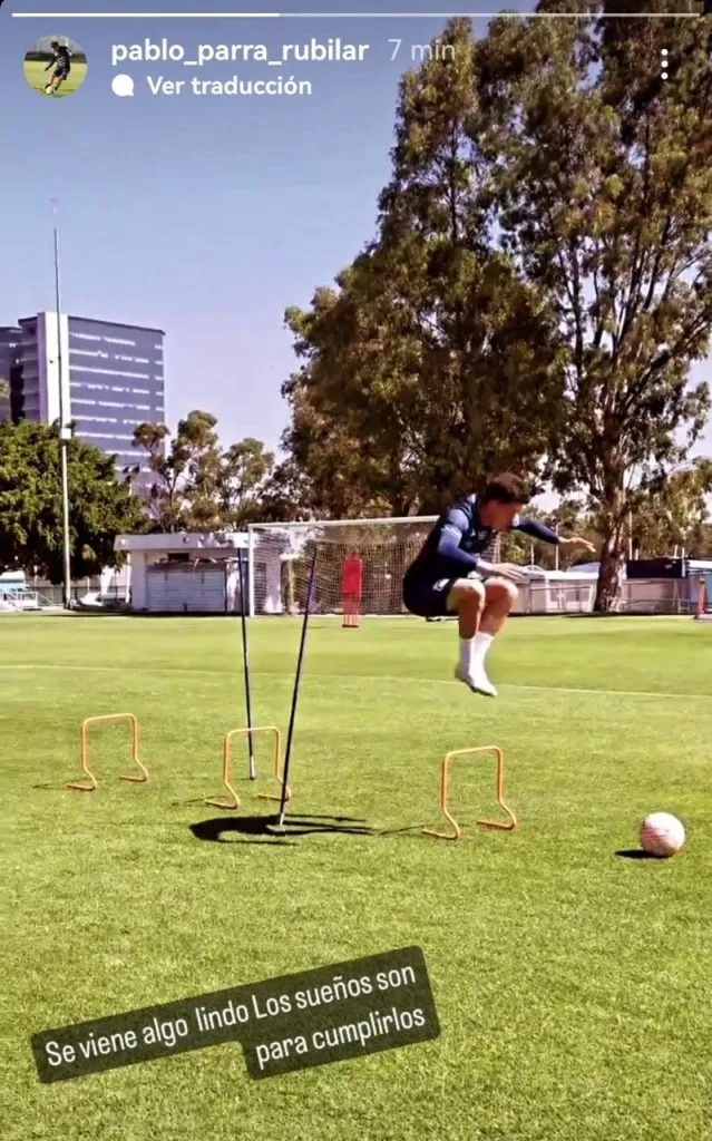El mensaje de Pablo Parra, uno de los jugadores que suena en Colo Colo. Foto: Captura