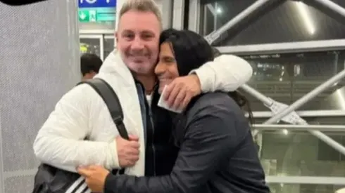 Coca Mendoza y Marcelo Barticciotto viajaron a Argentina para seguir a Colo Colo