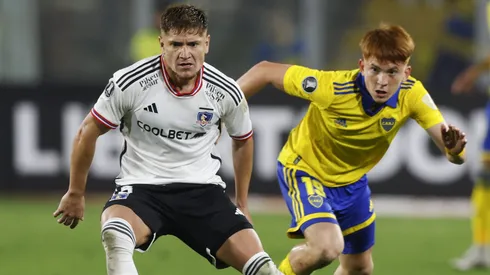 Leonardo Gil en el Colo Colo vs Boca Juniors. Crédito: Photosport