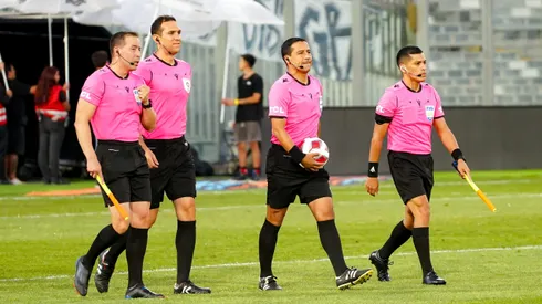 La cuaterna arbitral para postergado partido de Colo Colo y Ñublense.
