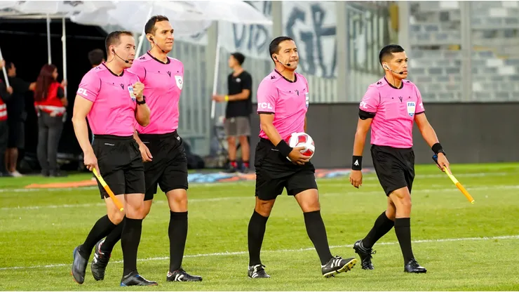 La cuaterna arbitral para postergado partido de Colo Colo y Ñublense.