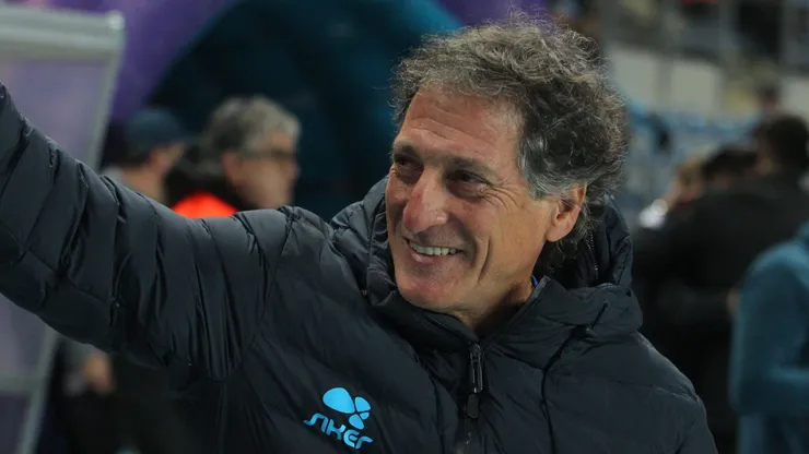 Futbol, O’higgins vs Magallanes Fecha 16, campeonato Nacional 2023. El entrenador de Magallanes Mario Salas es fotografiado durante el partido de primera division contra O’Higgins disputado en el estadio El Teniente en Rancagua, Chile. 9/7/2023 Jorge Loyola/Photosport Football, O’higgins vs Magallanes 16nd turn, 2023 National Championship. Magallanes head coach Mario Salas is pictured during the first division match against O’Higgins at the El Teniente stadium in Rancagua, Chile. 9/7/2023 Jorge Loyola/Photosport