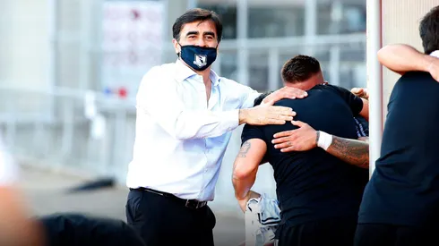 Gustavo Quinteros y el partido de la permanencia. Crédito: Colo Colo.