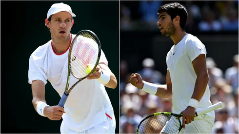 Jarry y Alcaraz se enfrentan en Wimbledon.