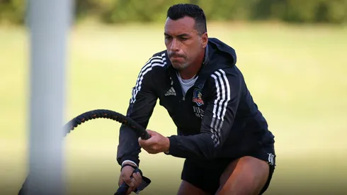 Esteban Paredes en Colo Colo. Crédito: Colo Colo.