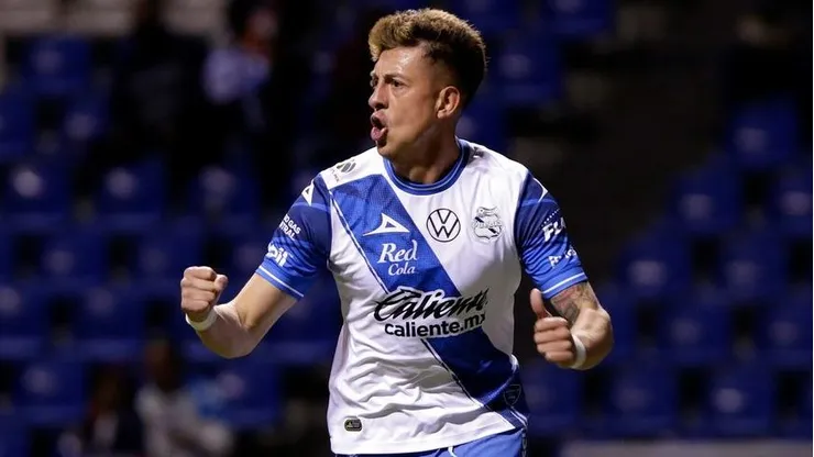 Pablo Parra en el Puebla. Crédito: Liga MX.