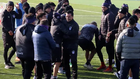 Esteban Paredes en San Antonio Unido. Crédito: SAU