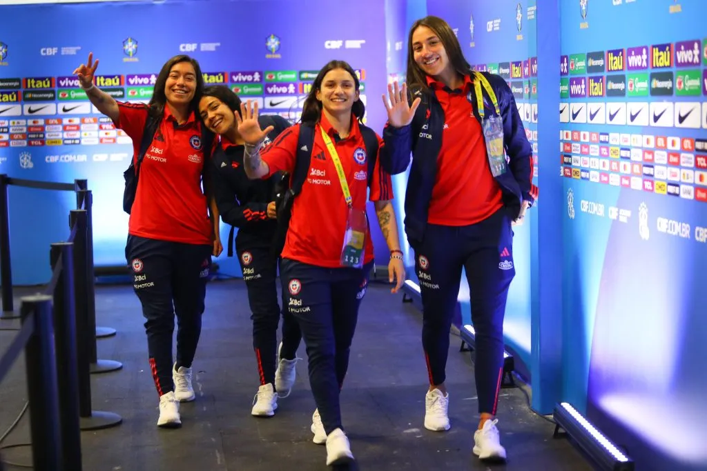 La Roja Femenina en Brasilia para enfrentar a Brasil. Crédito: La Roja.