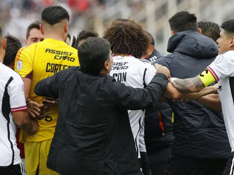 El agarrón de Quinteros a Peluca Falcón