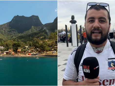 Por cielo, mar y tierra: el hincha que llegó desde Juán Fernández