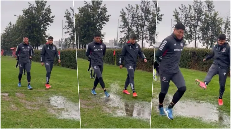 La cariñosa broma de Cortés a Pizarro en Colo Colo.