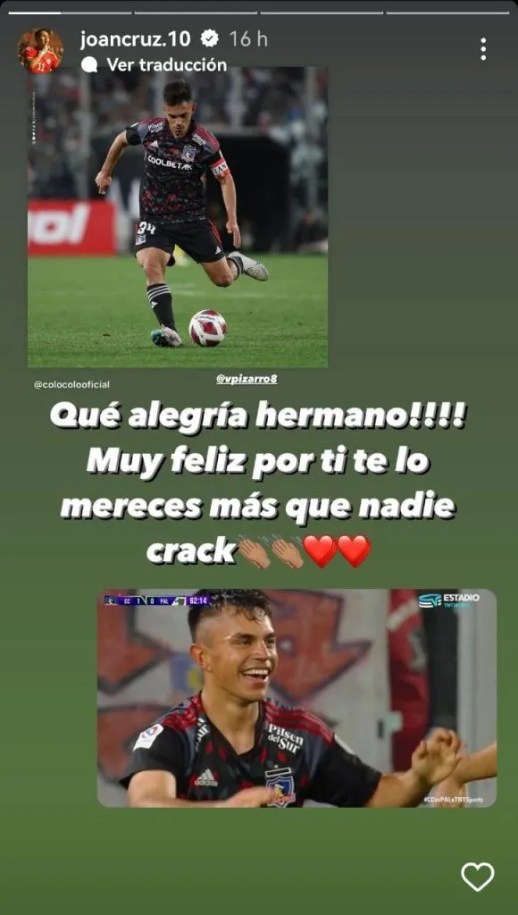 Historias de Instagram de Joan Cruz