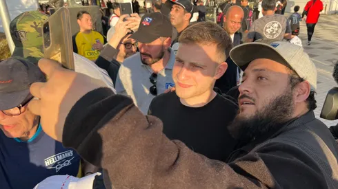 Bruno Barticciotto llegó al Estadio Monumental.