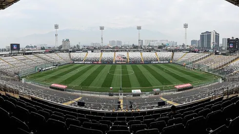 Así luce la cancha del Estadio Monumental a horas del Colo Colo vs Cobresal.
