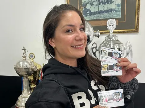 Familia Falcón-Pouso se une con mascotas como socios de Colo Colo