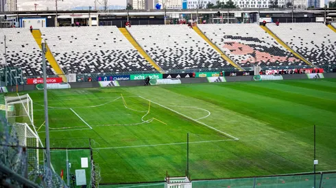 Así está la cancha del Monumental para el Chile vs Colombia.