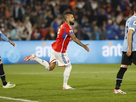 Guarello le hace un queque a Arturo Vidal
