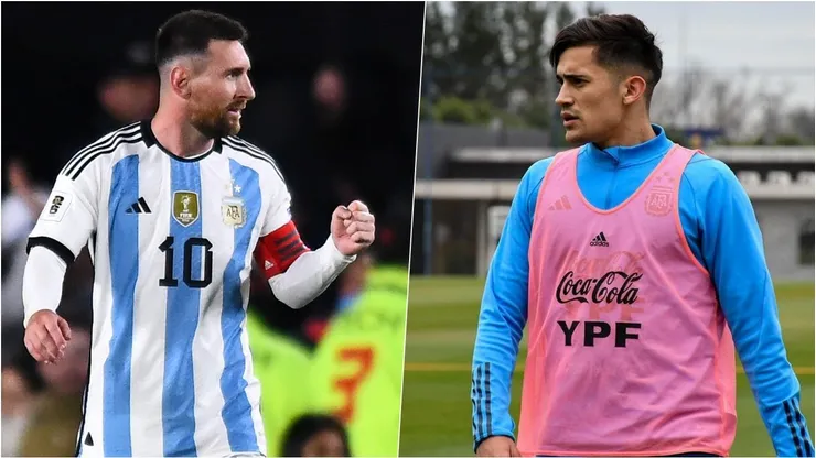 Lionel Messi y Pablo Solari