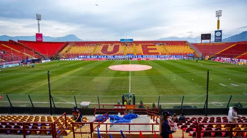 Así está la cancha del Santa Laura antes del Superclásico.