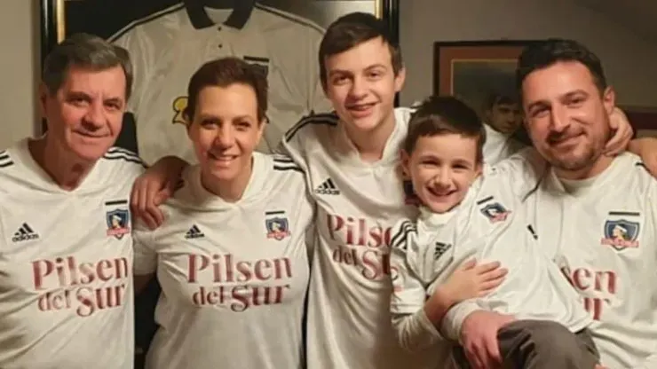 La familia colocolina de don Mirko Jozic. (Foto: Instagram)