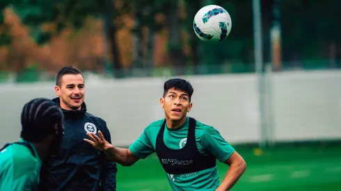 Ervin Vaca en Bélgica. Crédito: Lommel SK.