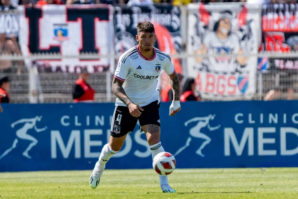 Alan Saldivia en el partido de Colo Colo vs Palestino. (Foto: Guillermo Salazar/DaleAlbo)