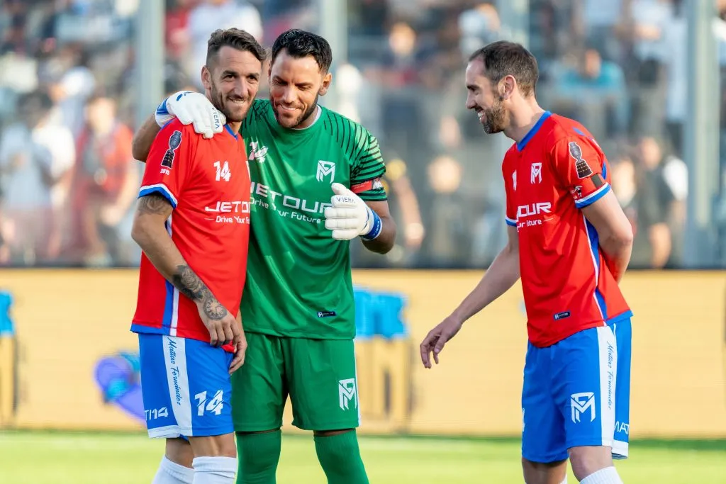 Sebastián Viera en la despedida de Matías Fernández. (Foto: Guillermo Salazar/DaleAlbo)