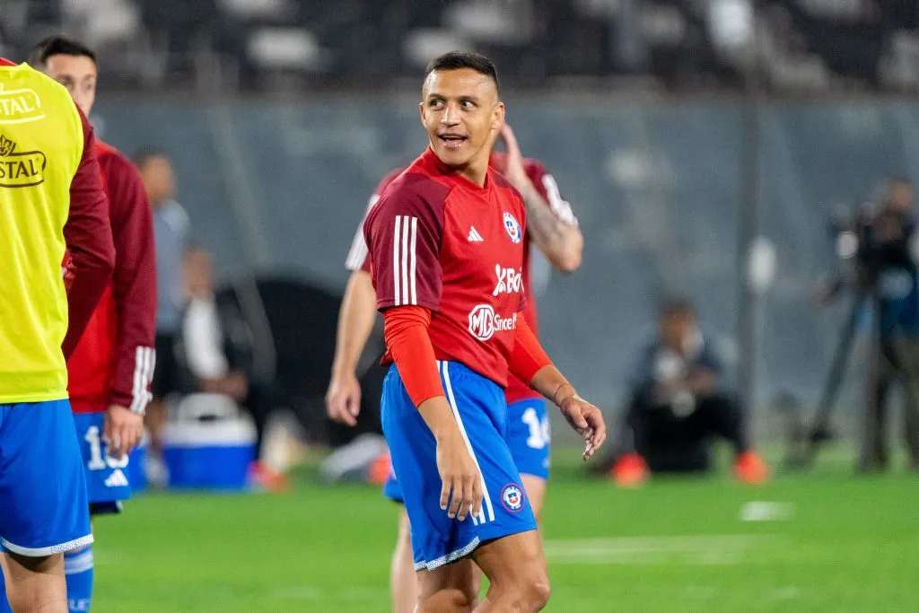 Alexis Sánchez en la Roja.