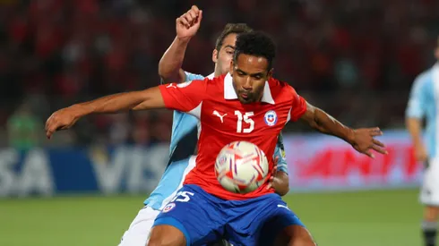 Jean Beausejour en la Roja. Crédito: Photosport