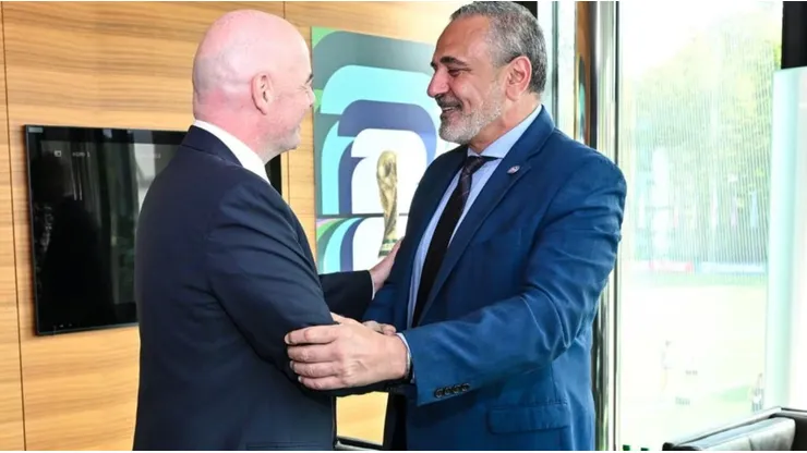 Pablo Milad se reunió con Gianni Infantino.