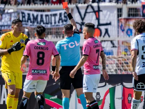 Brayan Cortés es expulsado y deja con uno menos a Colo Colo