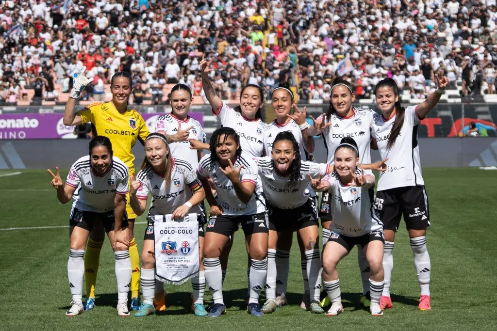 Colo Colo Femenino y su formación. Crédito: Guille Salazar, DaleAlbo.