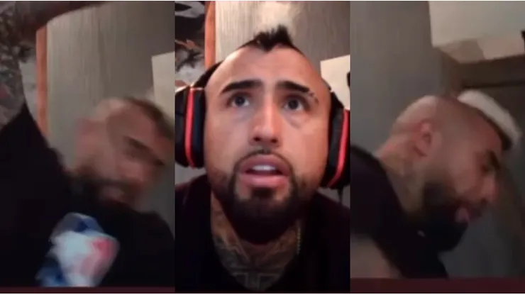 Arturo Vidal desató su furia en medio de la derrota de Chile.