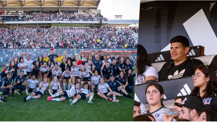 Esteban Pavez disfrutó como un hincha más el triunfo y récord de Colo Colo Femenino.