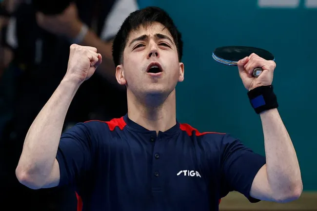 Manuel Echaveguren y una nueva plata. Créditos: Dragomir Yankovic/Parapanamericanos STGO 2023 via Photosport